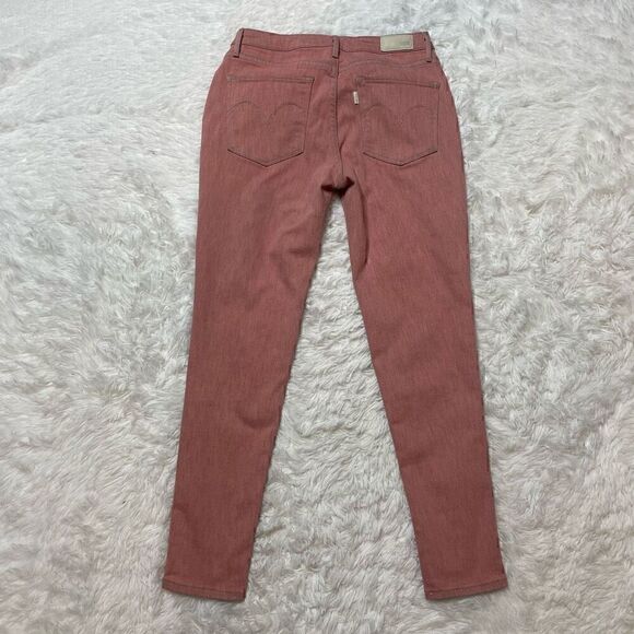 Levis Pink Jeans Crop Legging Womens Size 27 Stretch Denim 29" Inseam - Picture 7 of 9